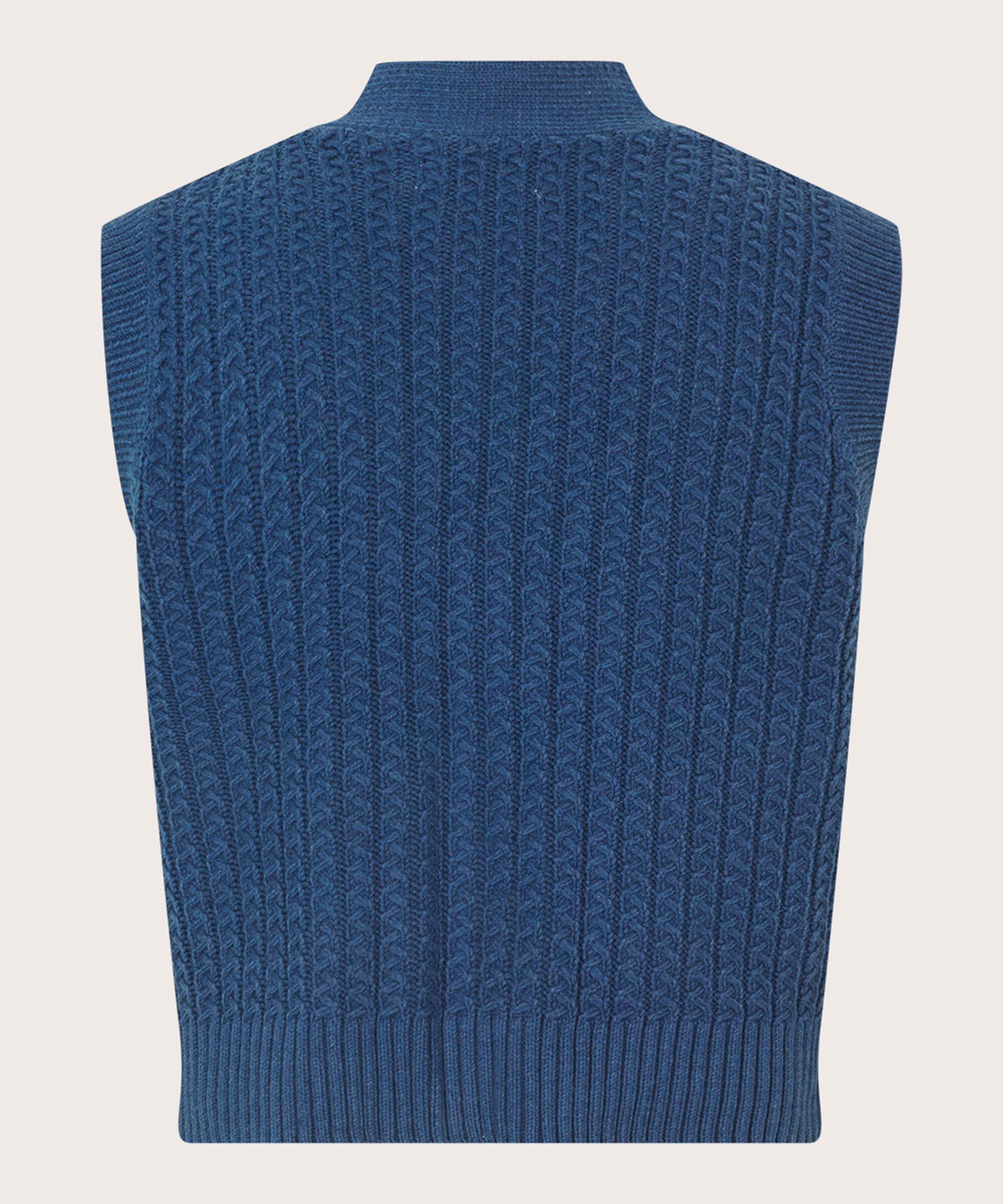 Laney Knitted Vest, Sargasso Sea