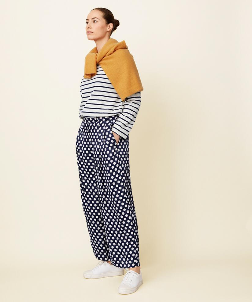 Perlinas Trousers, Navy Blazer