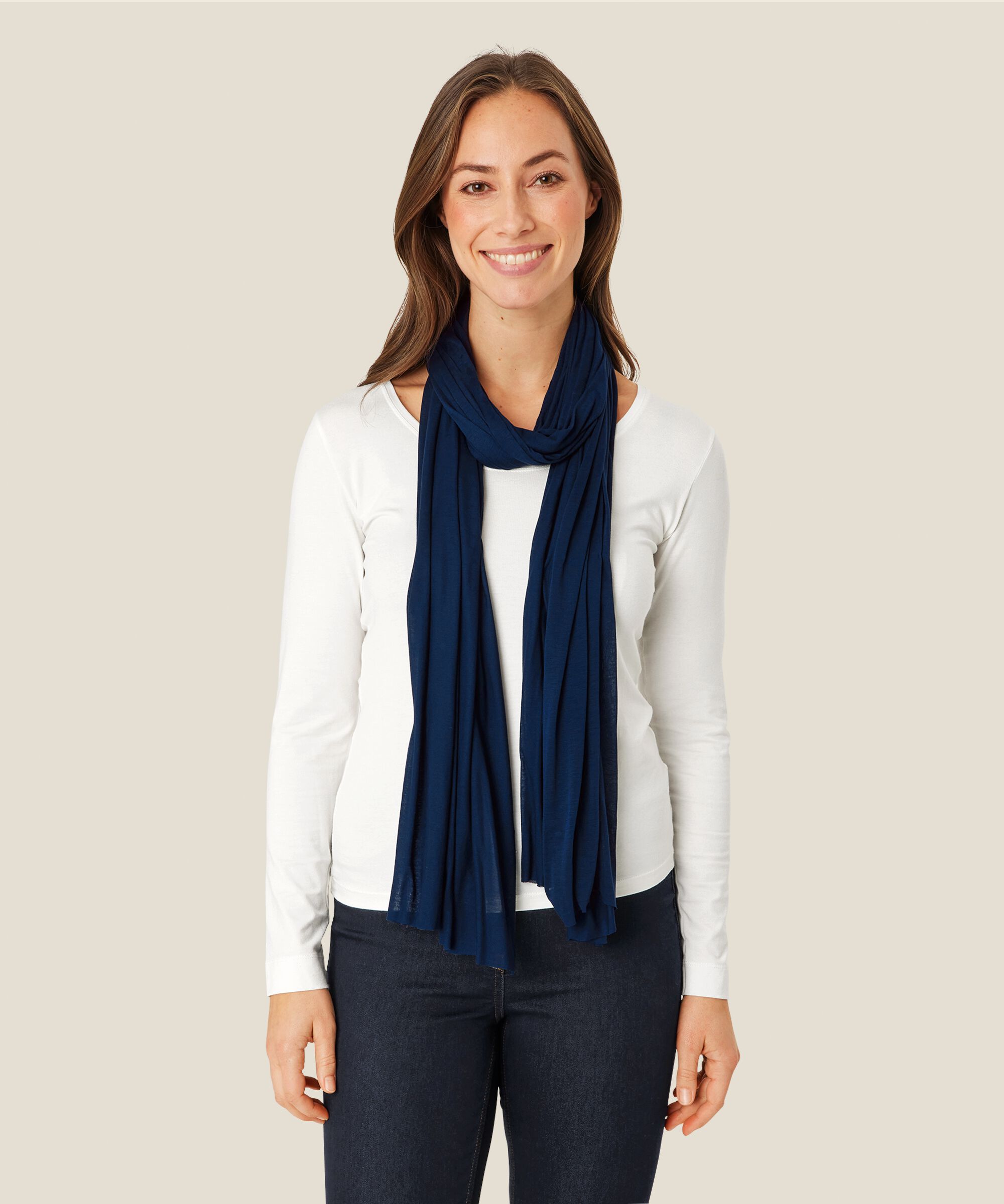 Amega JERSEY Scarf, Navy