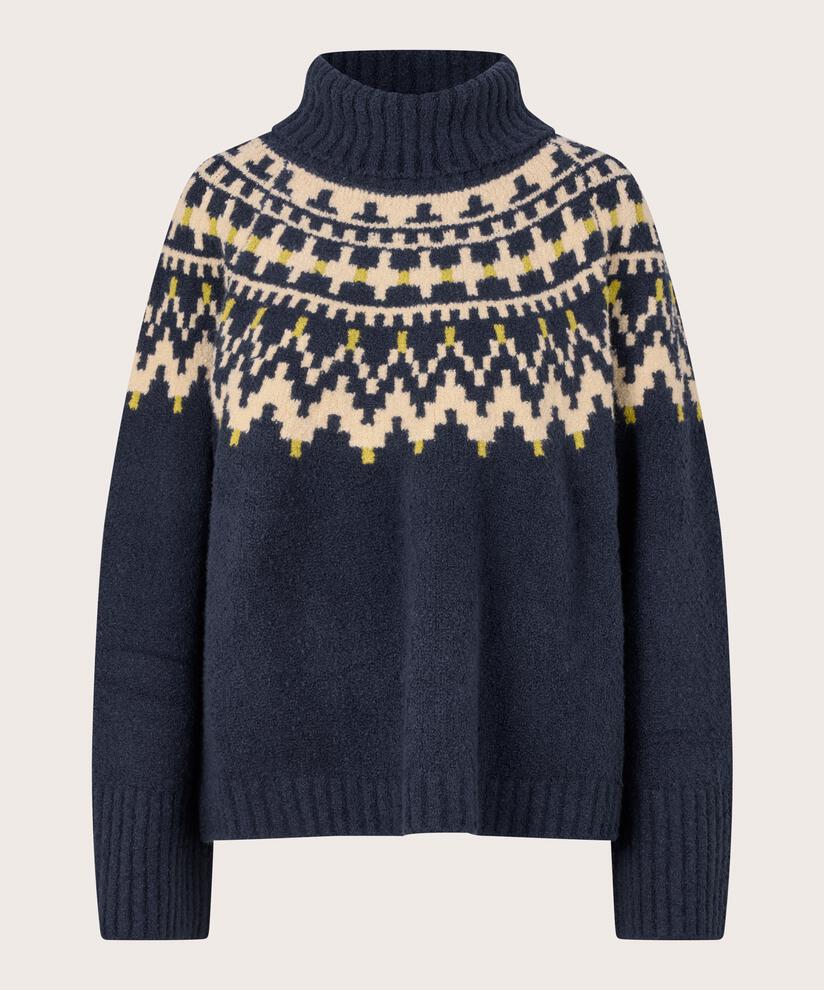Fatima Jumper, Navy Blazer