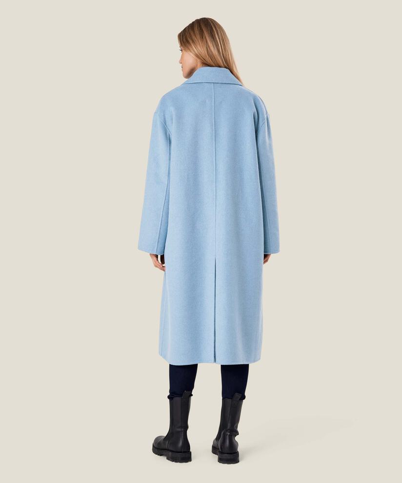 Tasha Wool Coat, Ashley Blue