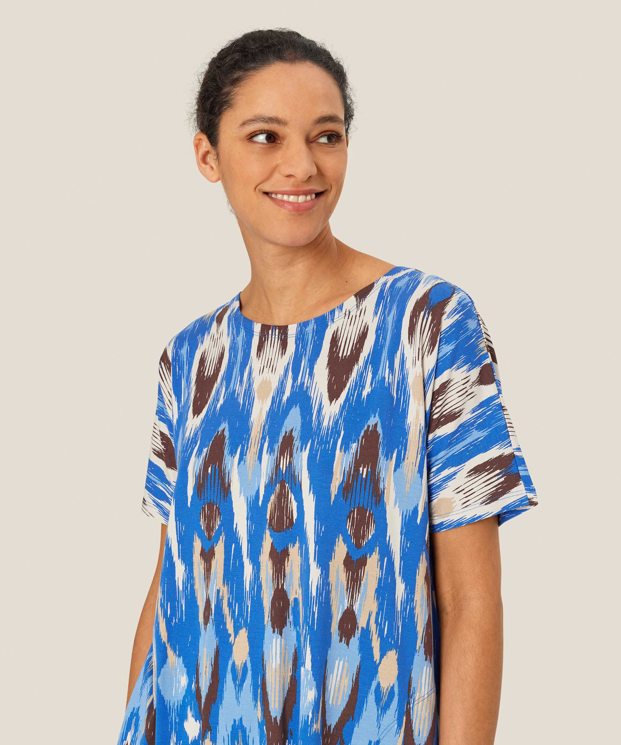 Gertie JERSEY Tunic, Nebulas Blue