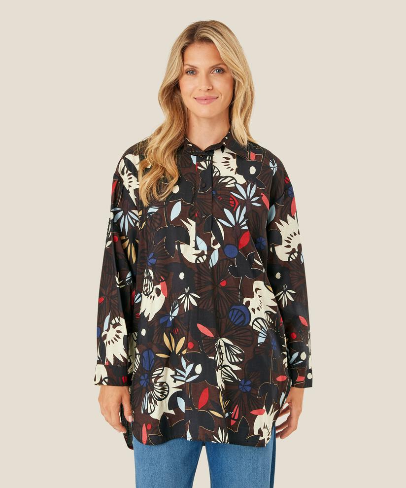 Gidette Tunic, Coffee Bean