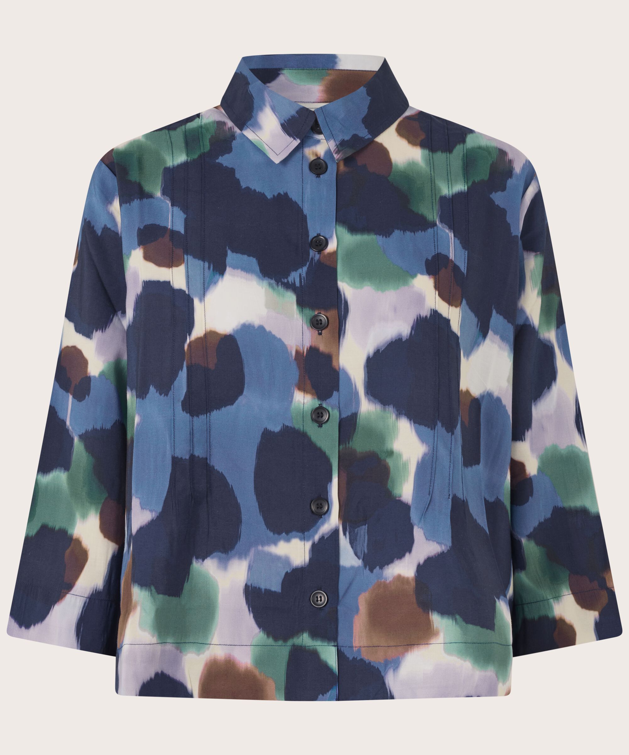 Ibilisan Shirt, Navy Blazer