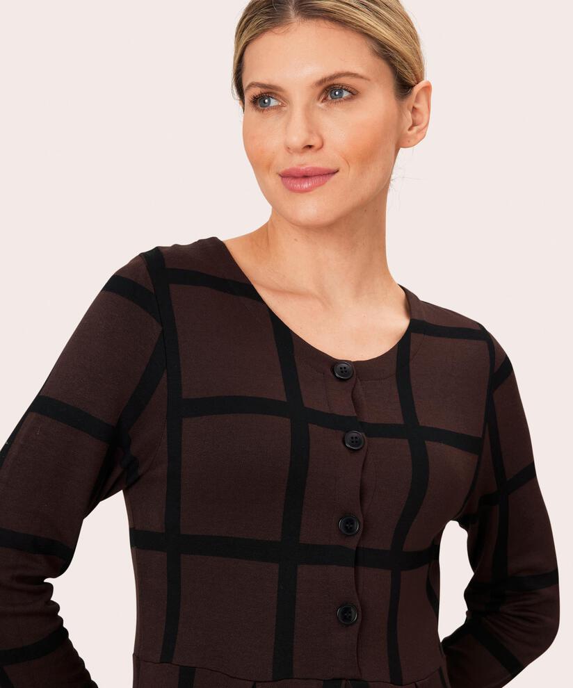 Nilana JERSEY Dress, Coffee Bean, hi-res
