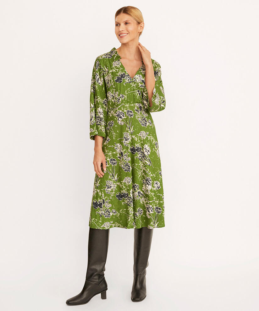 NIKAI DRESS, Garden Green
