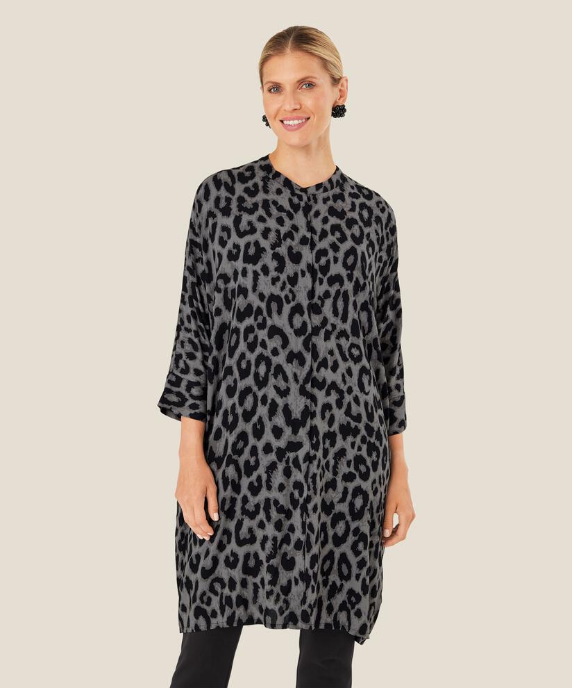 Iosetta Shirt Dress, Steel Grey