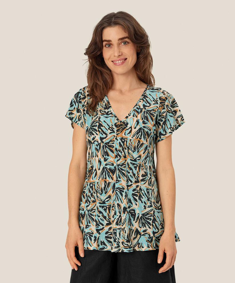 Kallo Blouse, Aqua