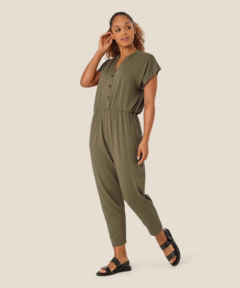 Orlanda JERSEY Jumpsuit, Dusky Green