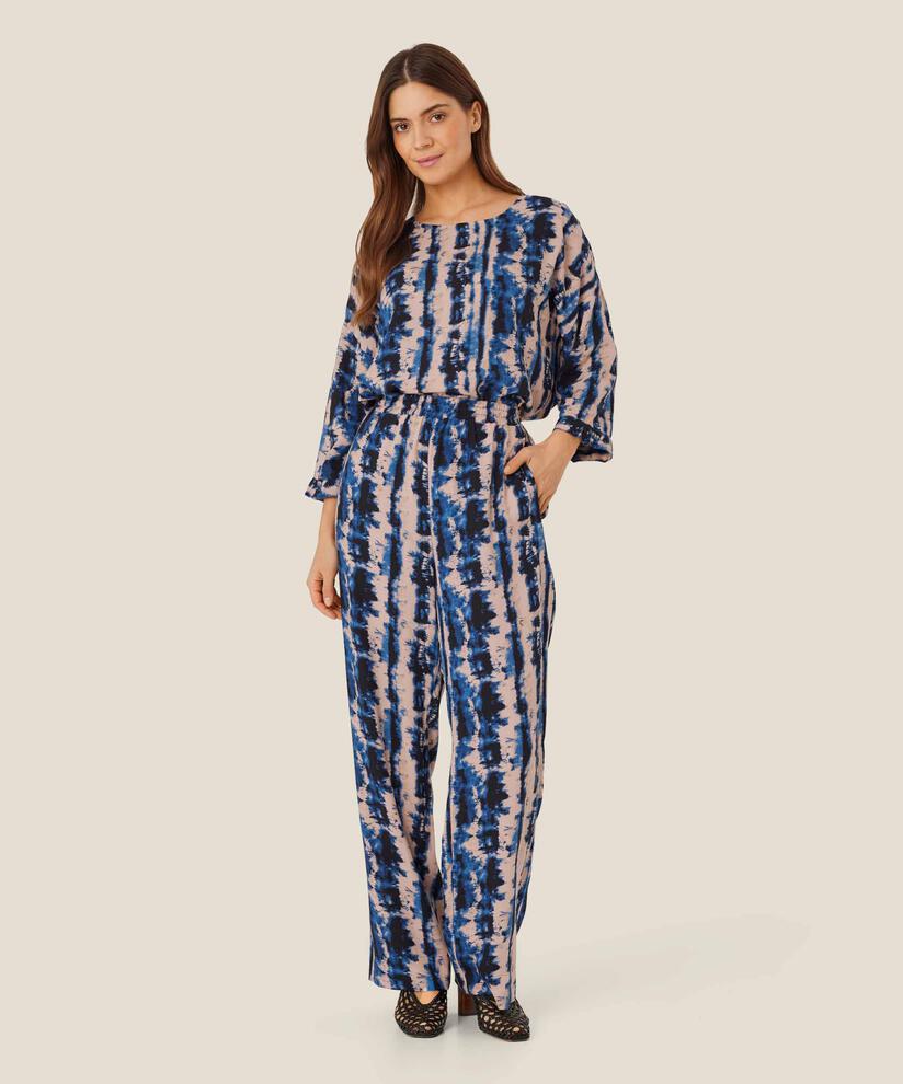 Becca Blouse, Navy Peony