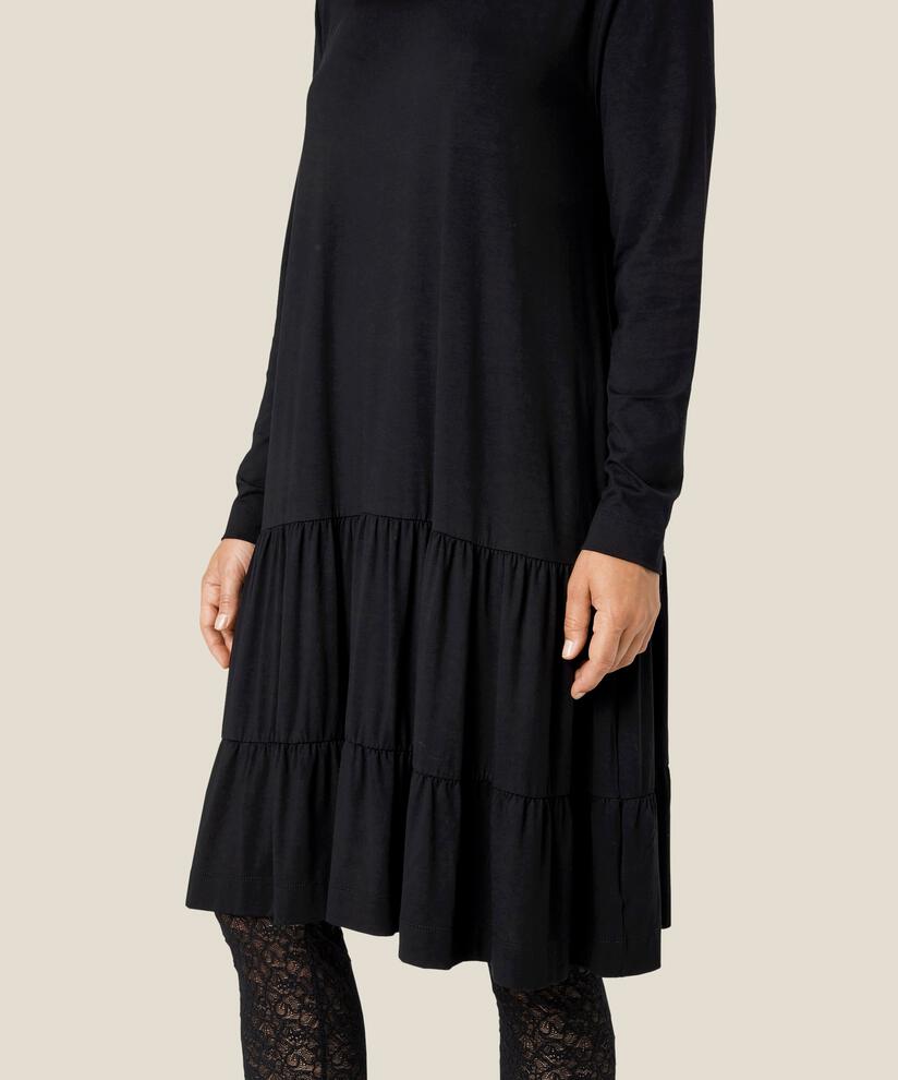 NORIS JERSEY DRESS, Black