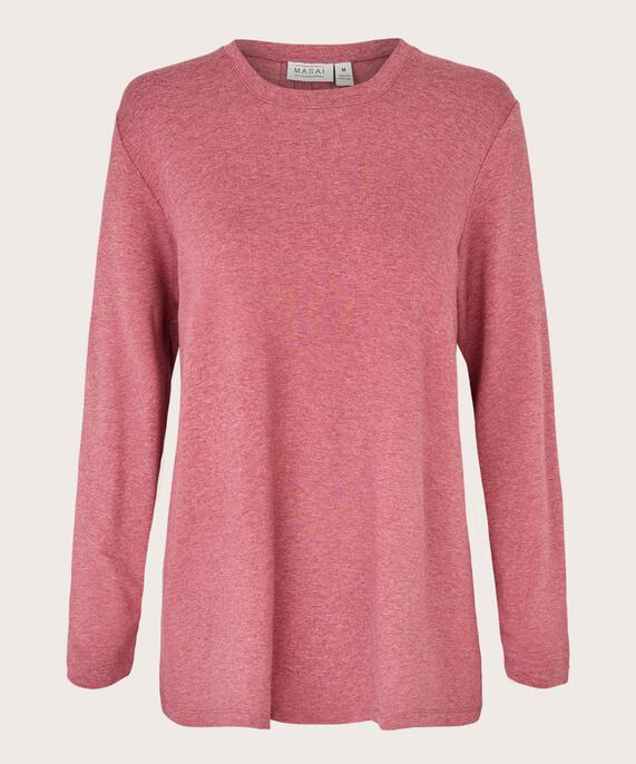 Berta JERSEY Top, Tawny Port mel.