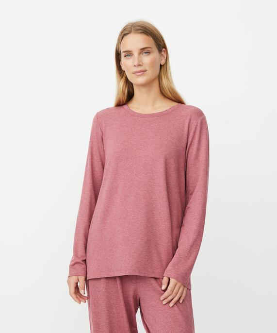 Berta JERSEY Top, Tawny Port mel.