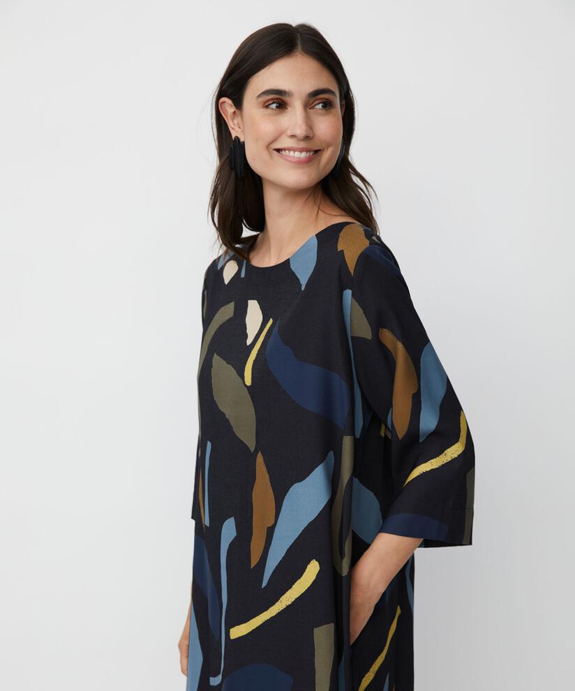 Novenza Dress, Proven Blue