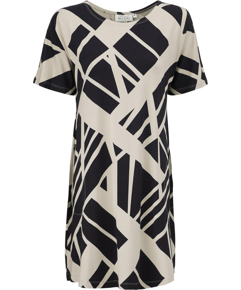 GERTIE JERSEY TUNIC, Black