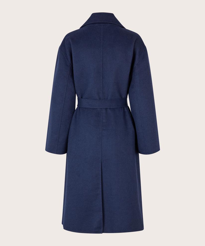 Tasha Wool Coat, Maritime Blue