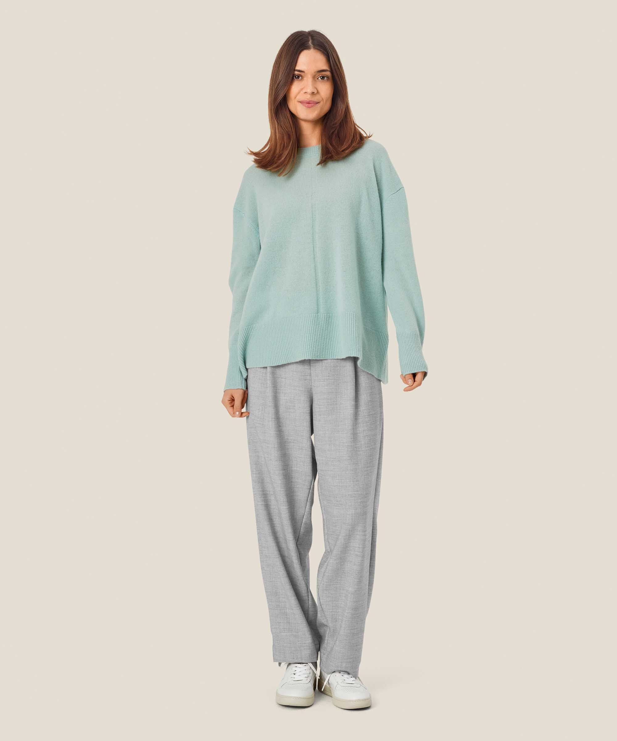 Parker Trousers, L. Grey mel.