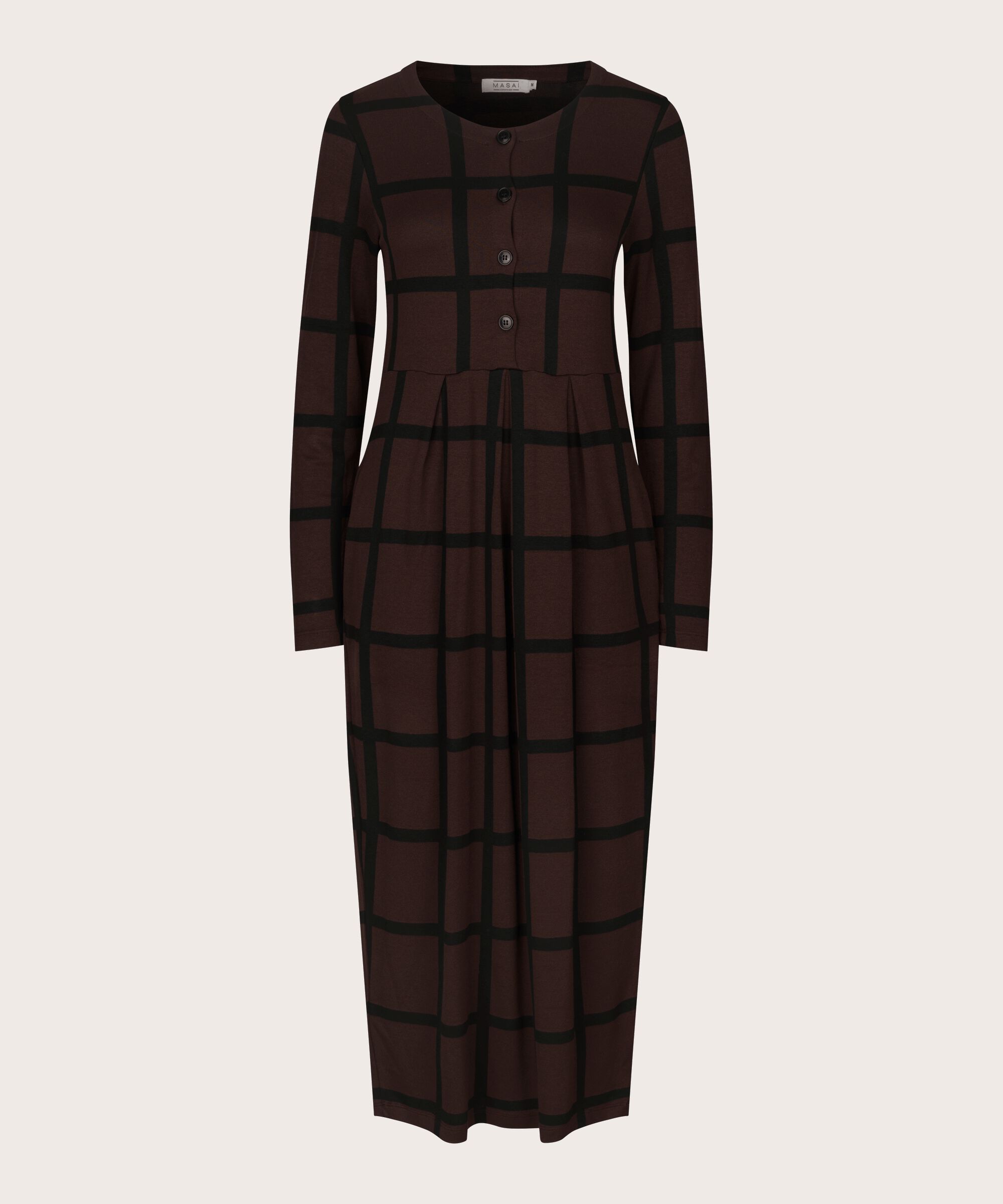 Nilana JERSEY Dress, Coffee Bean