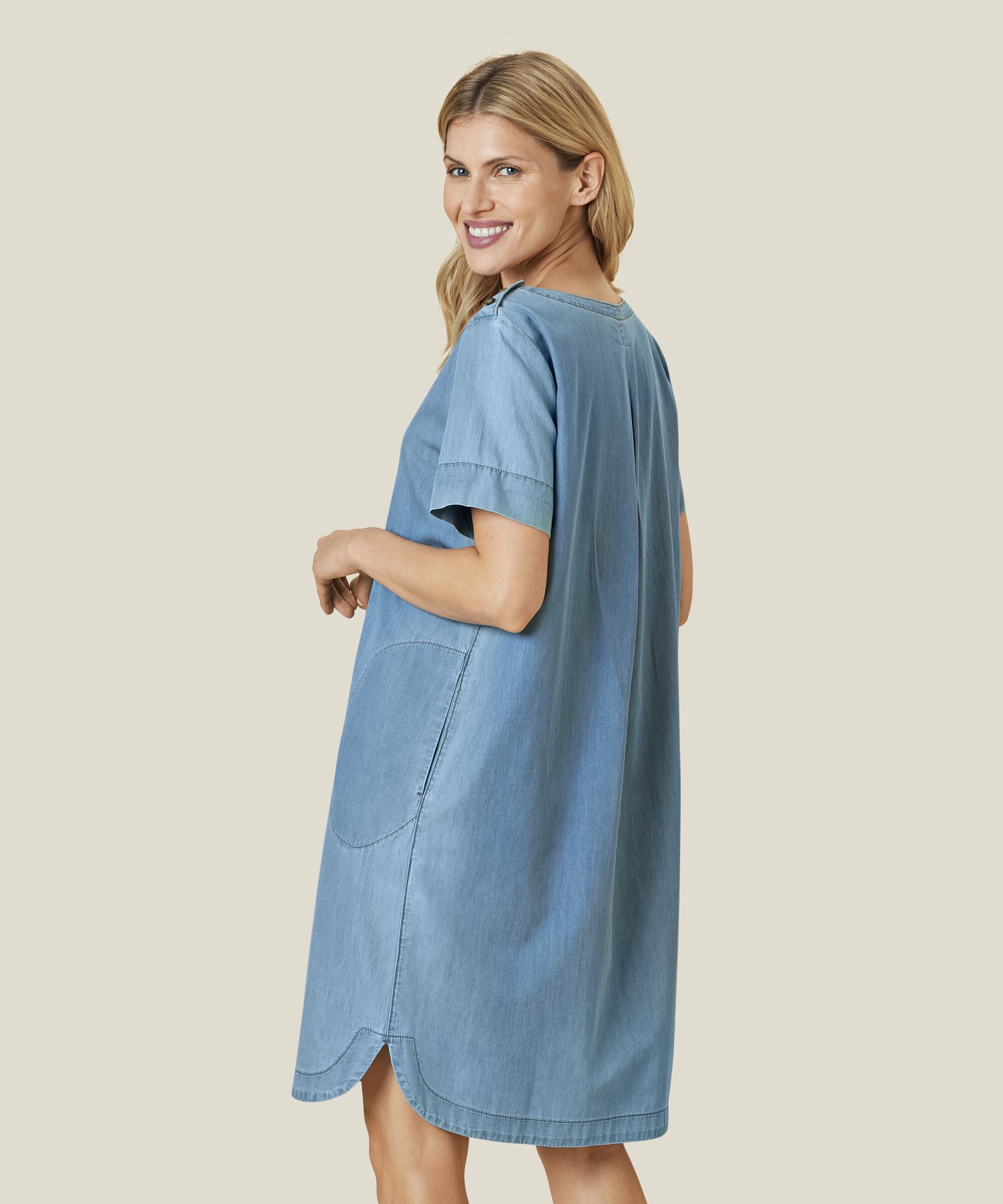 NALANI DRESS, Light Denim