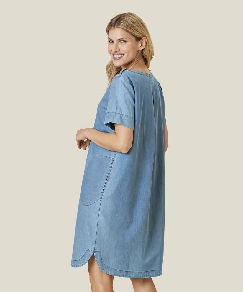 NALANI DRESS, Light Denim