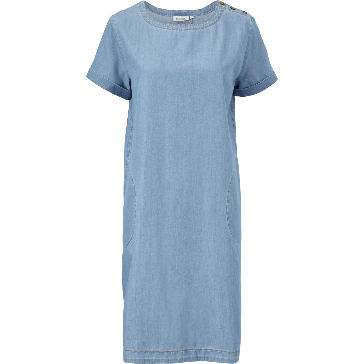 NALANI DRESS, Light Denim