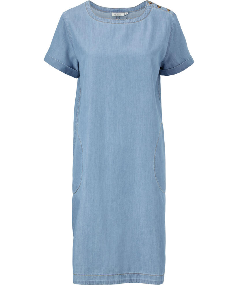 NALANI DRESS, Light Denim