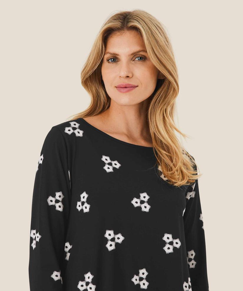 Garnette JERSEY Tunic, Black