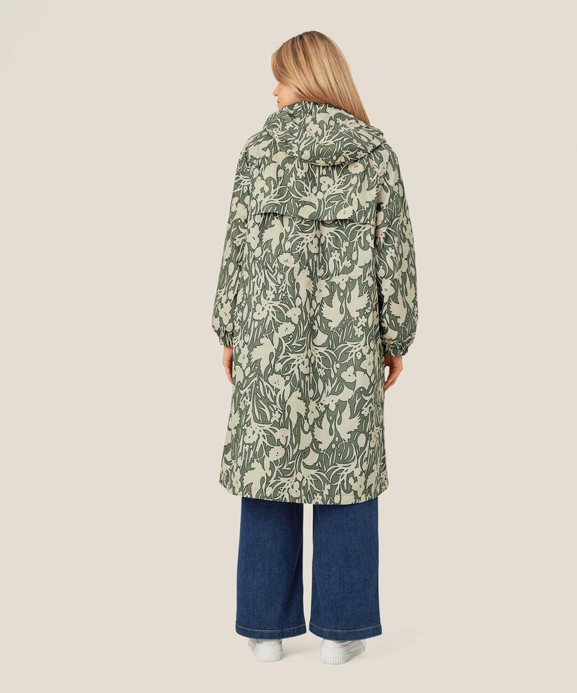 Trina Rain Coat, D. Lichen Green