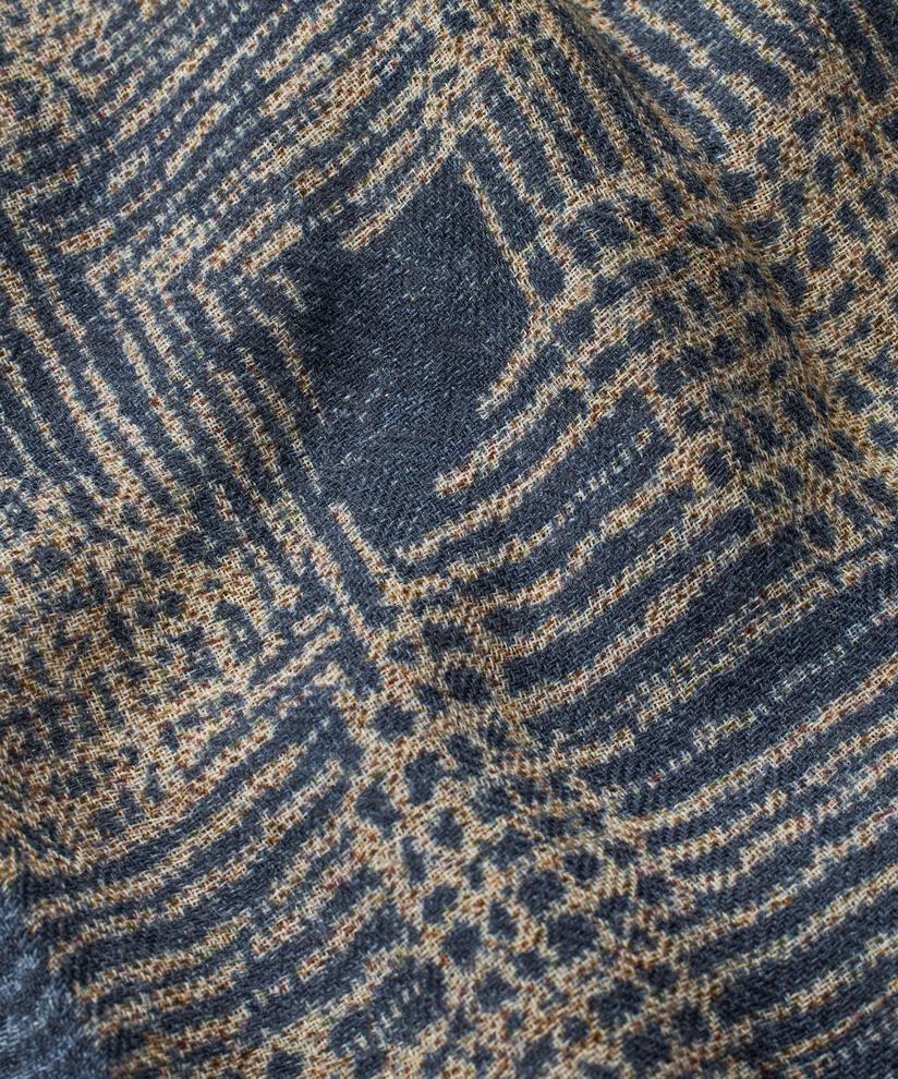 Arlonia Wool Scarf, Proven Blue