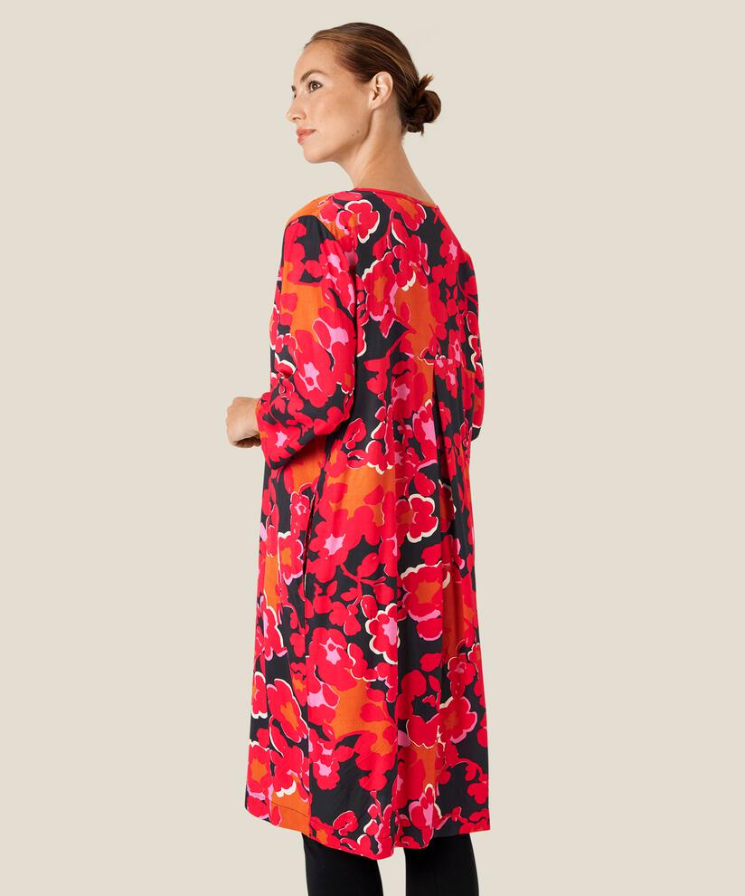 Nodetta Dress, Tango Red