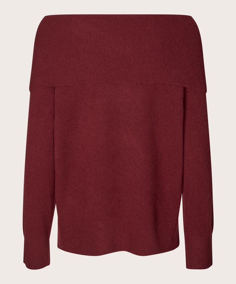 Floraia Woolen Jumper, Tawny Port