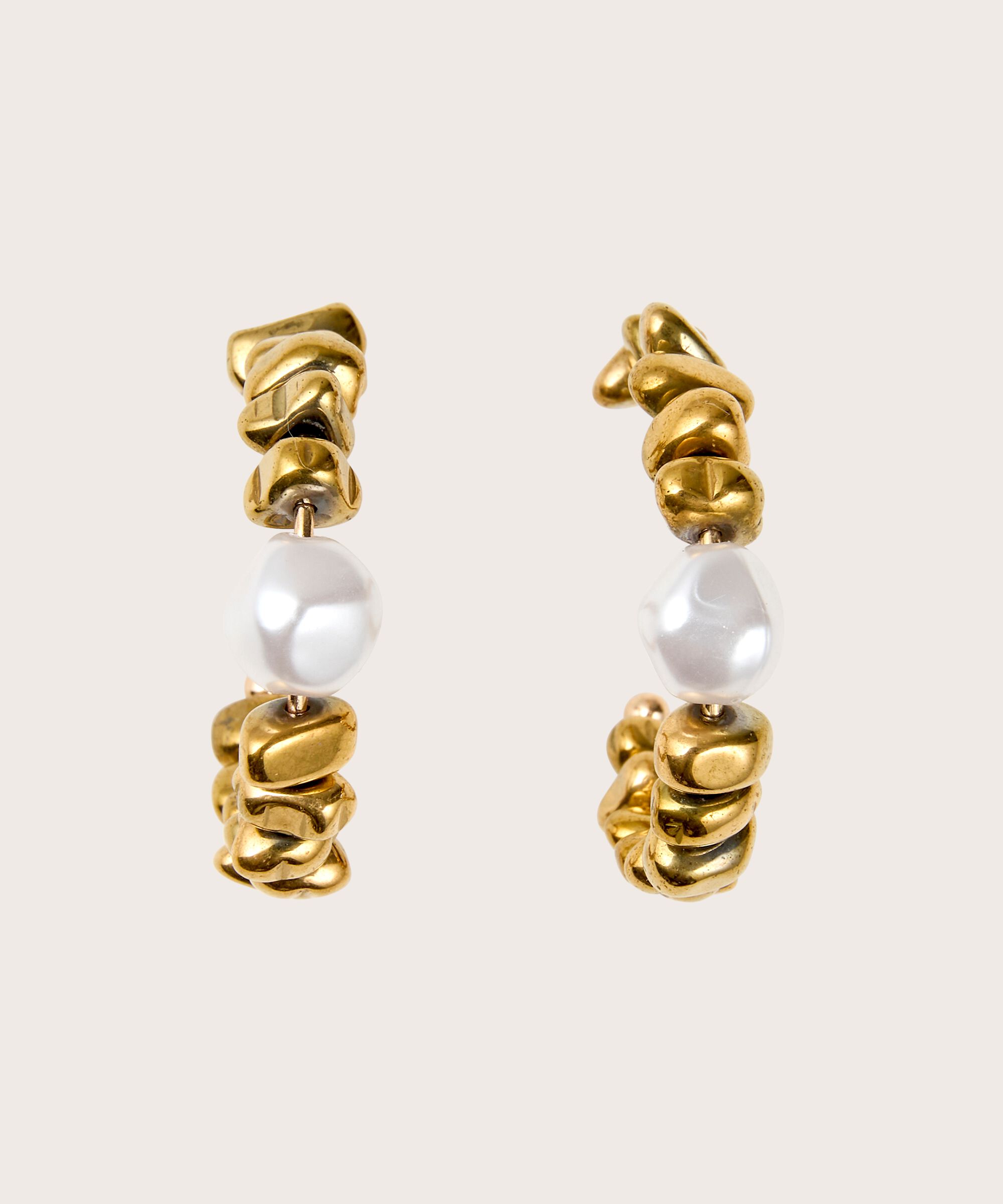 Rue Earrings, Gold