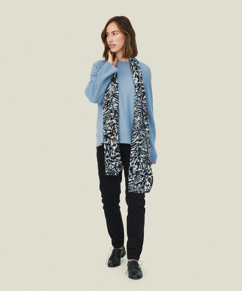 ALONG SCARF, Faded Denim