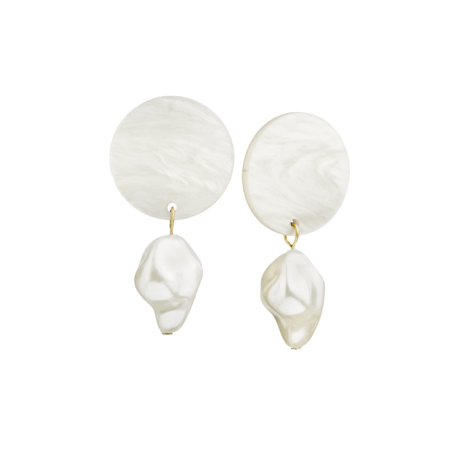 RANJA EARRINGS, Whitecap