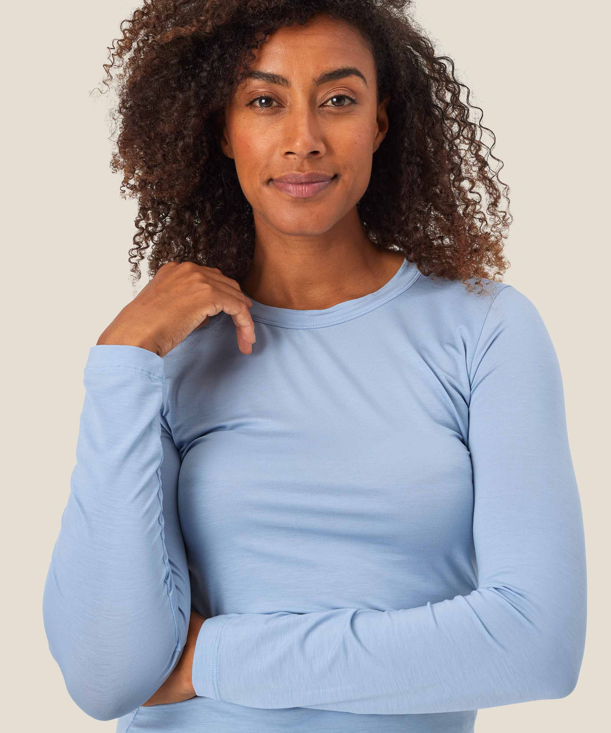 Doritla JERSEY Top, Blue Fog