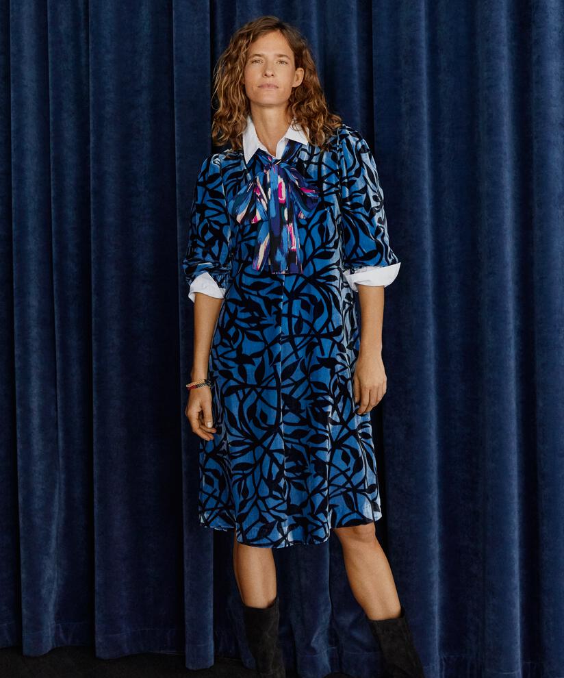 Nejalu Dress, Federal Blue