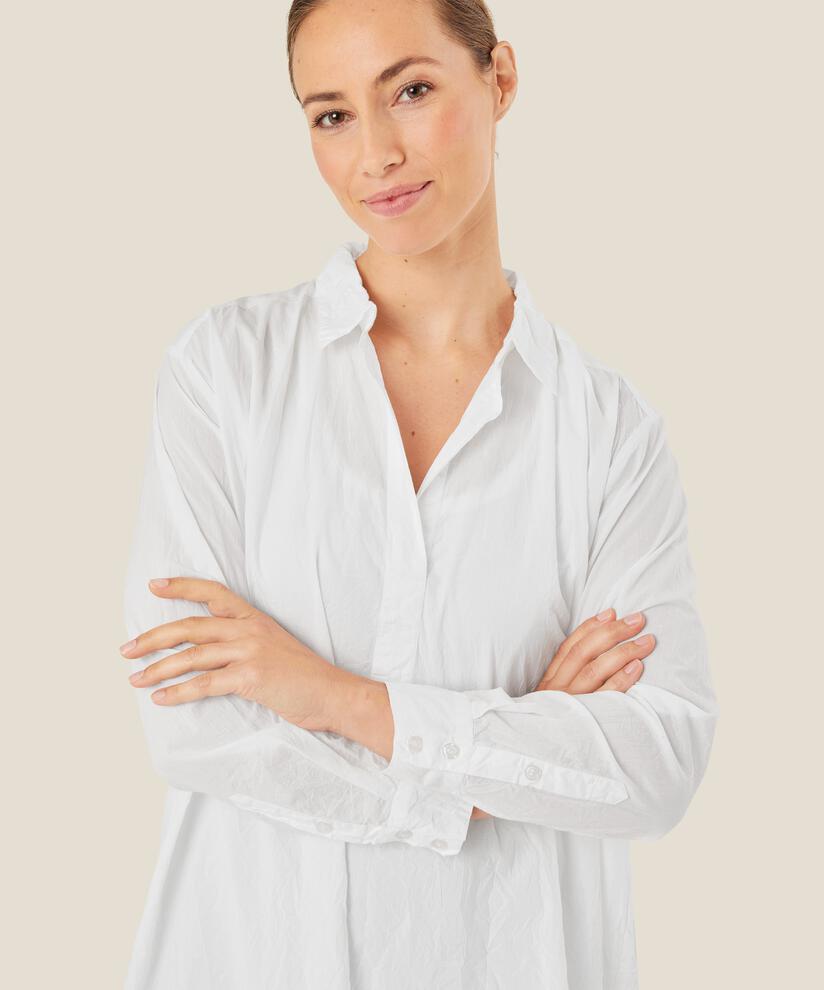 NEVA SHIRT DRESS, White