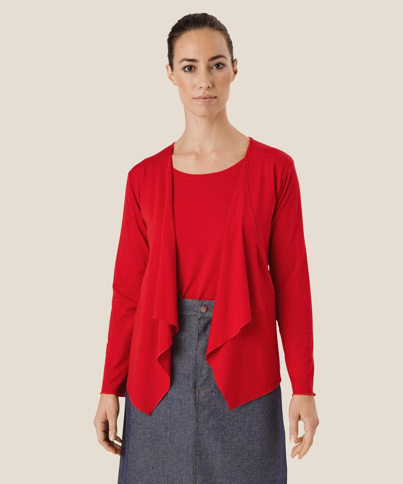 Itally JERSEY Cardigan, Goji Berry