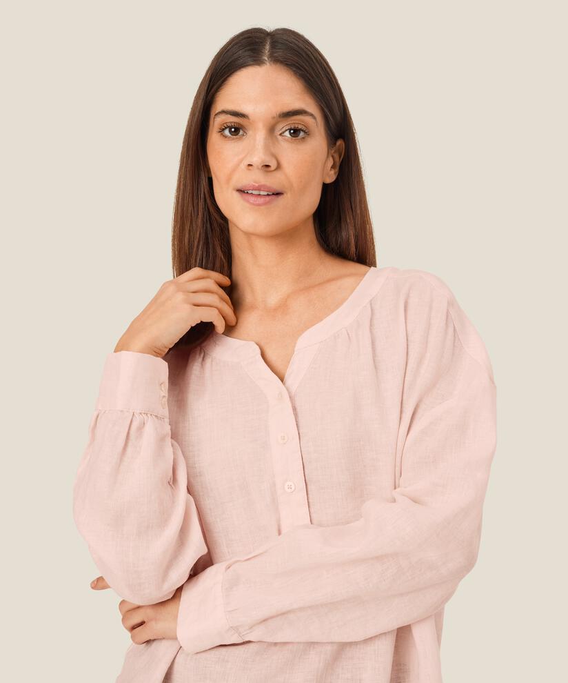 Dashina Blouse, Mauve Chalk
