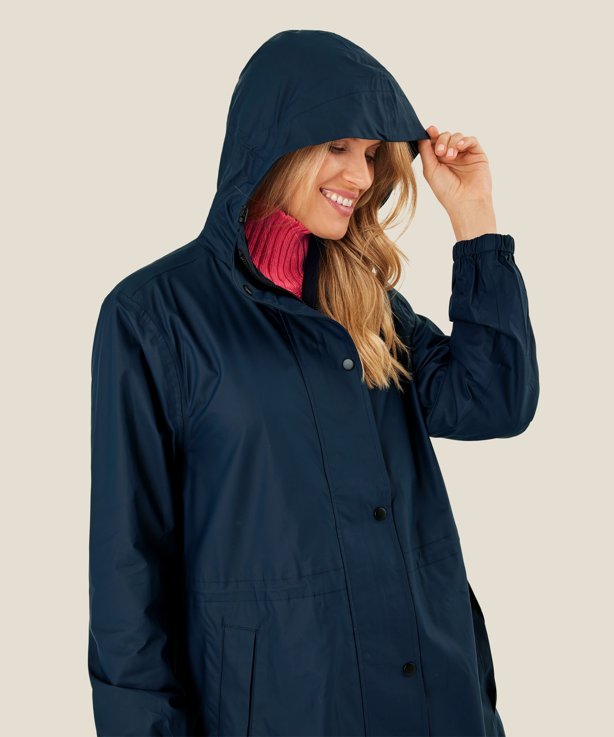 Terenna Rain Coat, Navy