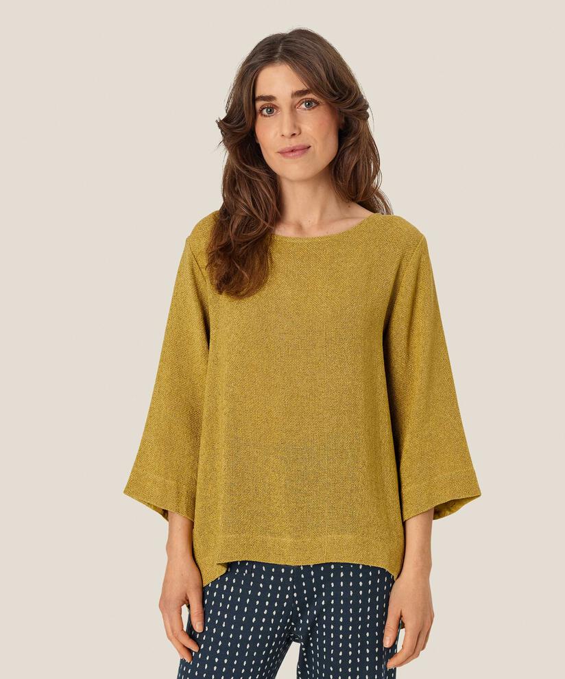 Dovinia Blouse, Burnish Gold