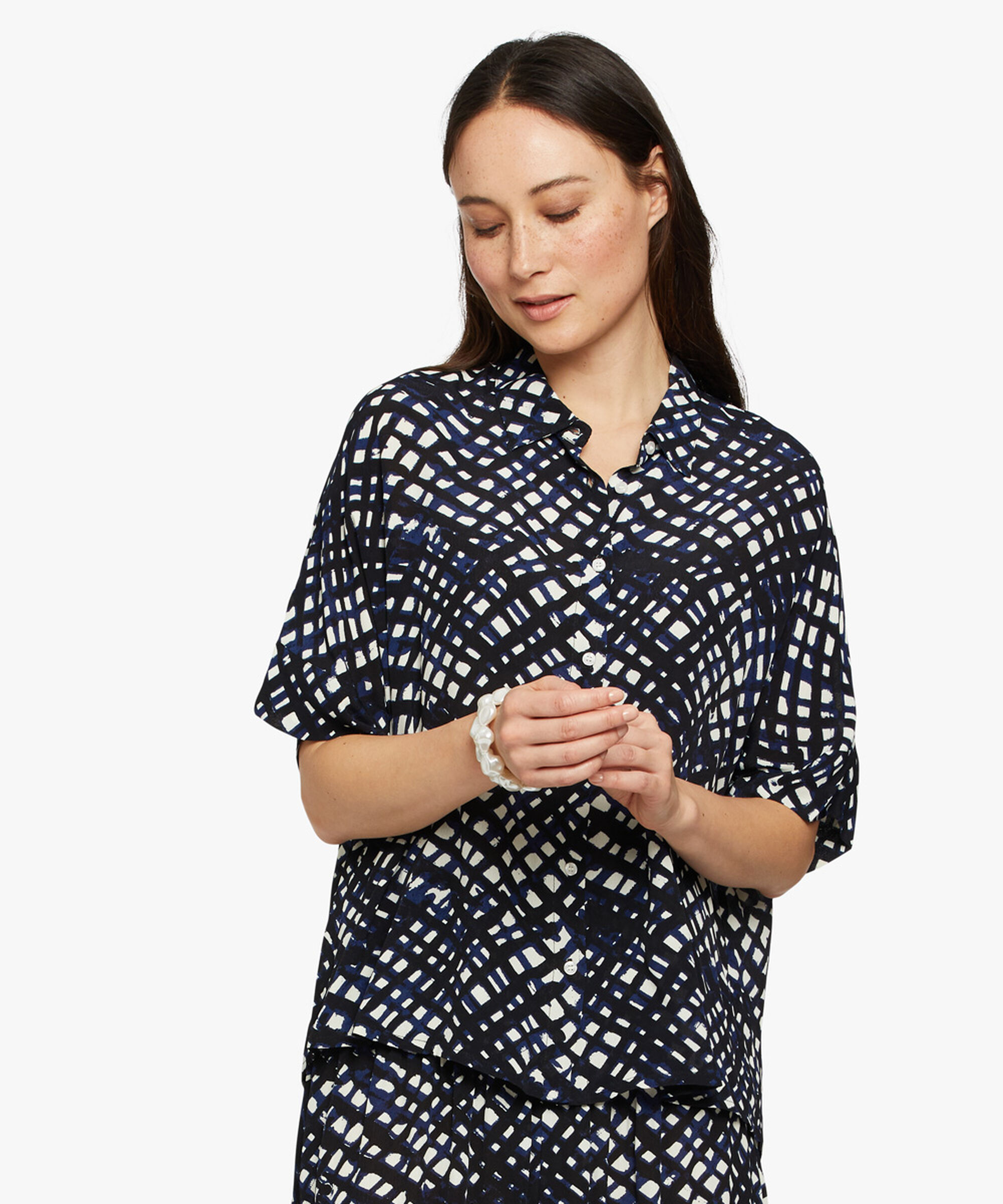 IASNA SHIRT, Medieval blue