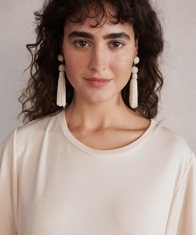 Raneem Earrings, Whitecap