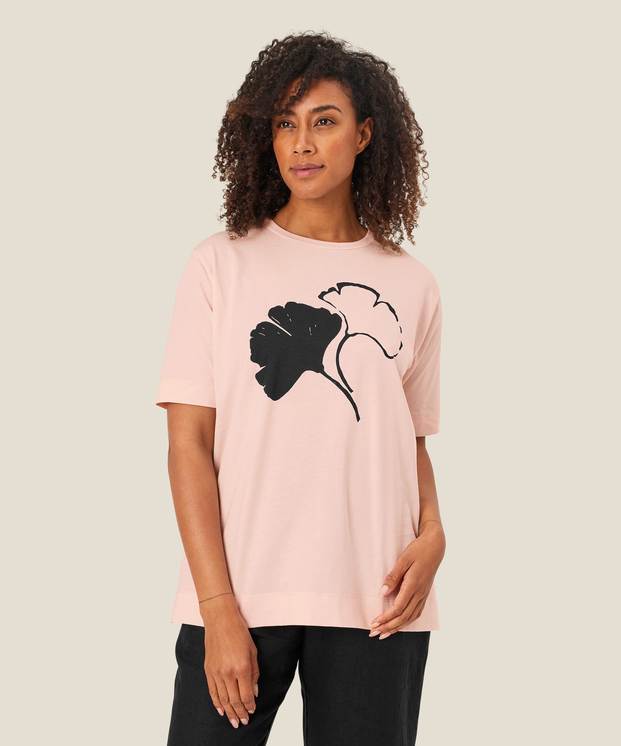 Danielle JERSEY Top, Mauve Chalk