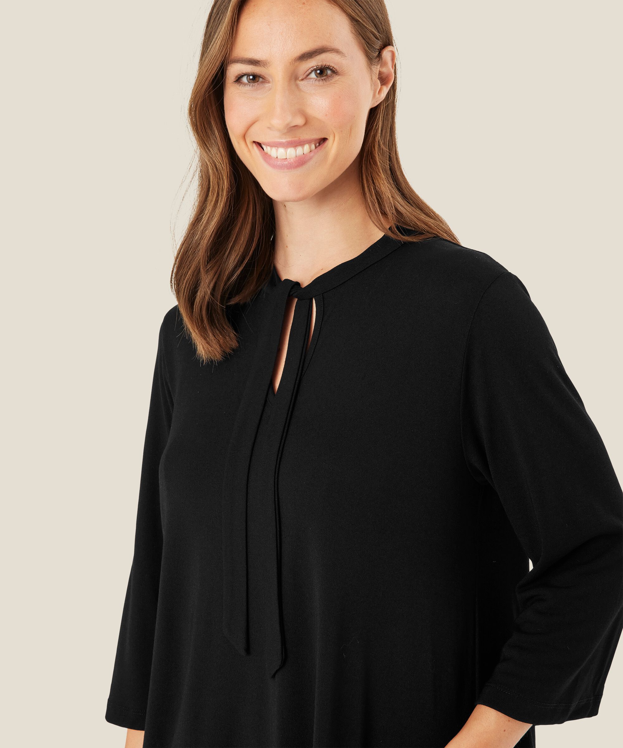 Gaelle JERSEY Tunic, Black