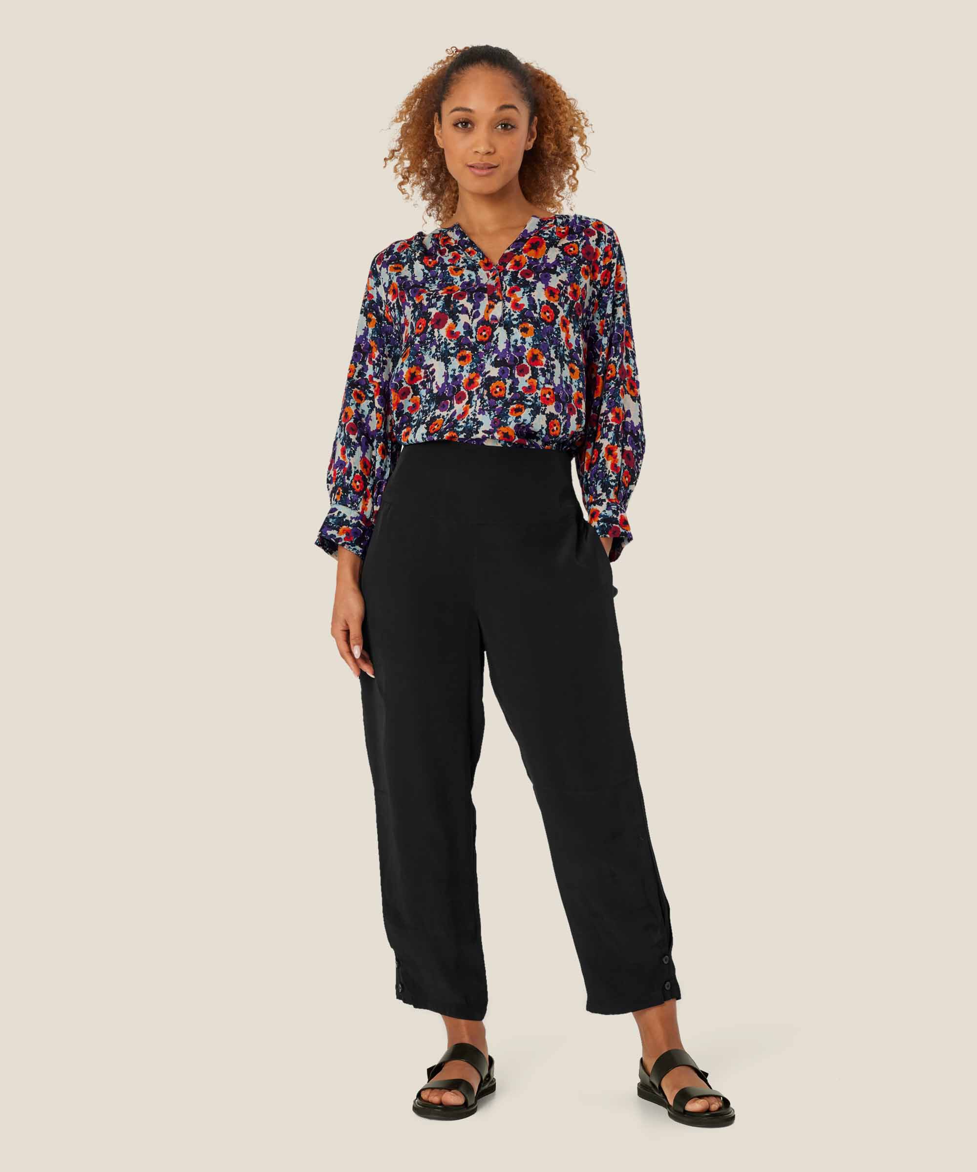 Delhia Blouse, Meadow Violet