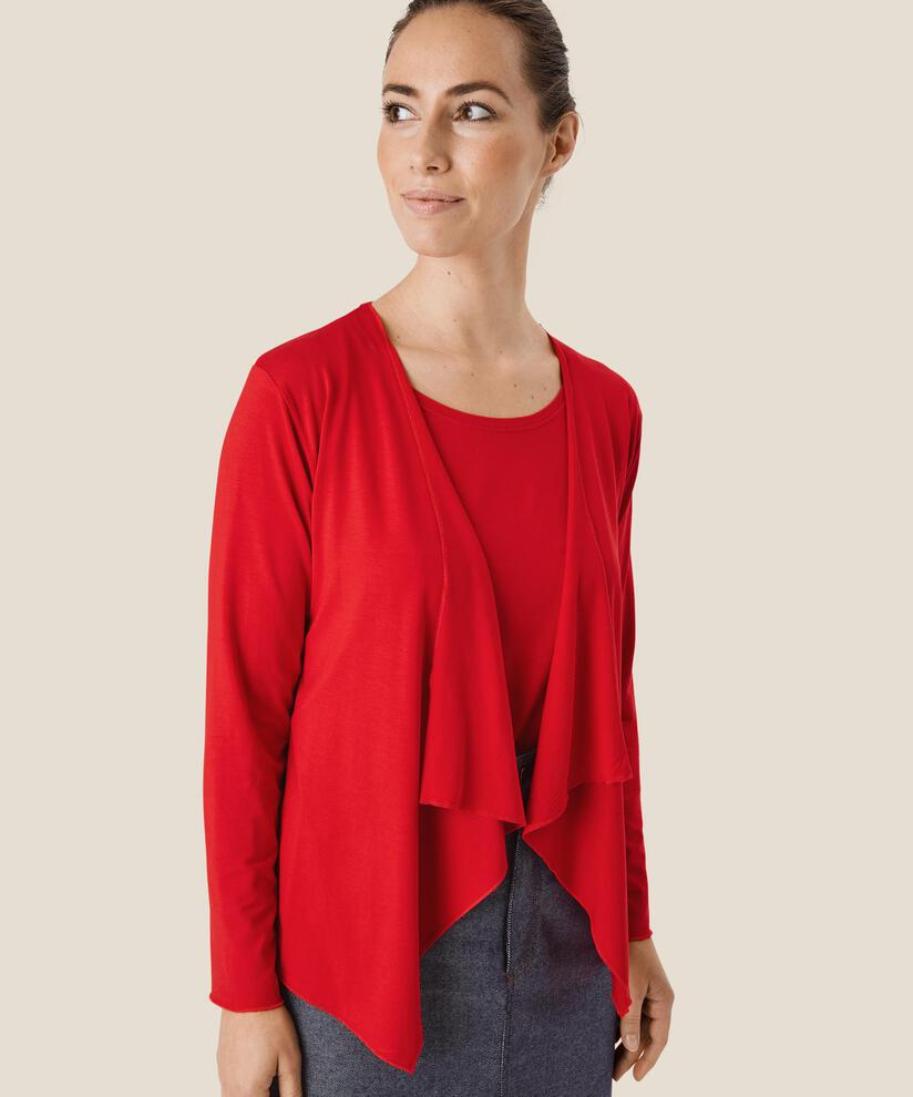 Itally JERSEY Cardigan, Goji Berry