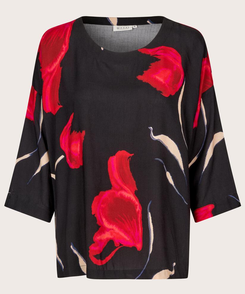 Becca Blouse, Haute Red