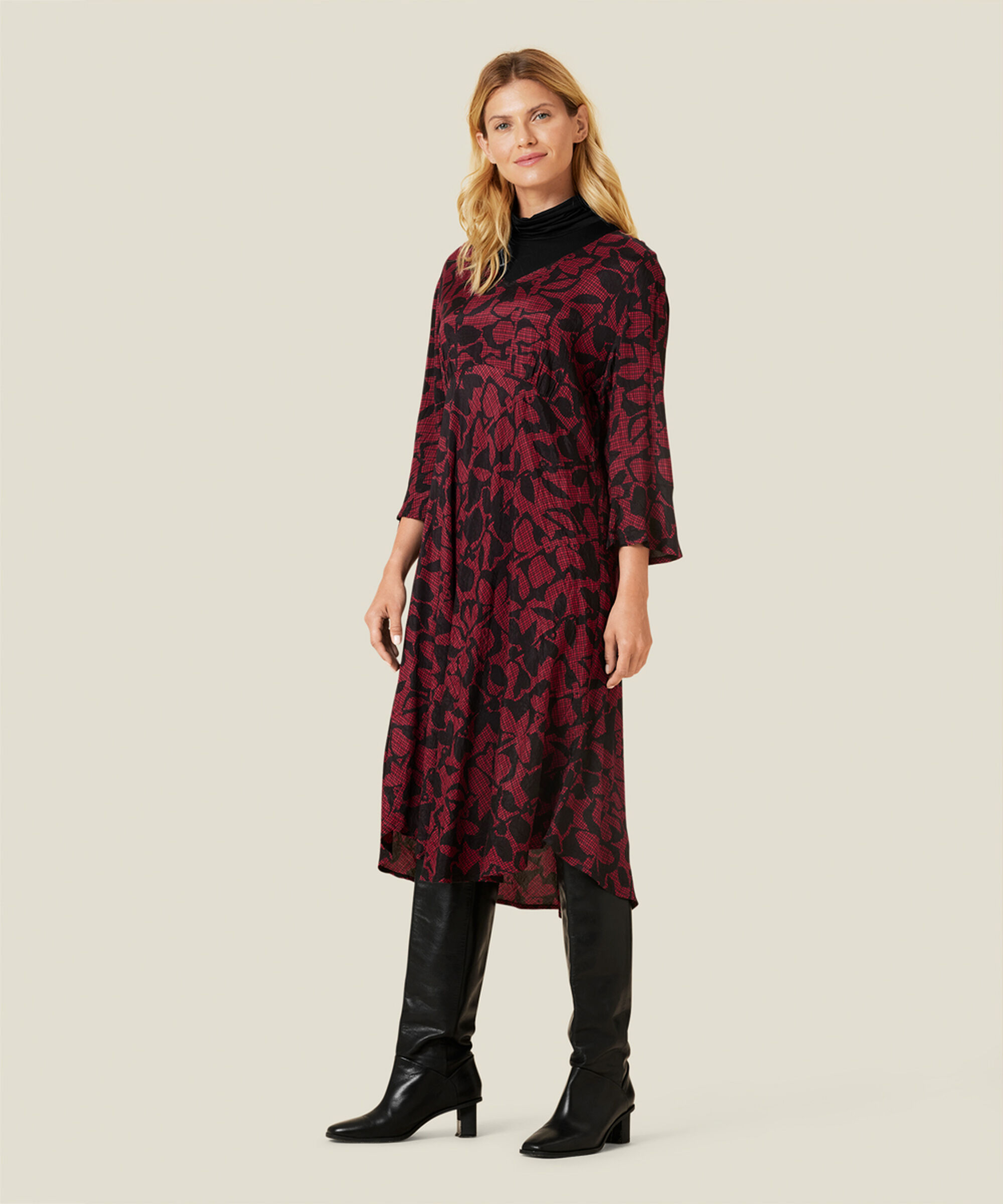 NITA DRESS, Chilli Pepper