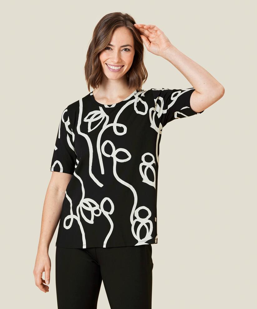 BUTTA JERSEY TOP, Black